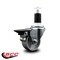 Service Caster 3'' Semi Steel Swivel 1-1/2'' Expanding Stem Caster with Brake SCC-EX20S315-SSR-PLB-112 - alternate 3